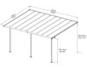 Pergola Palram Sierra 5400 biela 3 x 5,46